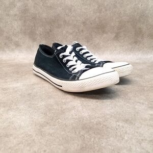 Emergency Exit Womens Hopscotch  Size 9 Black  Textile Lace Up Casual Sneakers